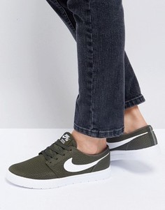 Легкие кроссовки цвета хаки Nike SB Portmore Ii - Зеленый