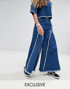 Широкие джинсы Mad But Magic - Синий