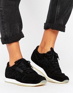 Классические кожаные кроссовки Reebok - Черный
