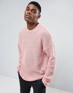 Свободный розовый джемпер ASOS - Розовый