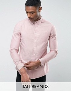 Розовая оксфордская рубашка Burton Menswear TALL - Розовый