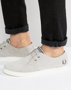 Низкие замшевые кроссовки Fred Perry Byron - Серый