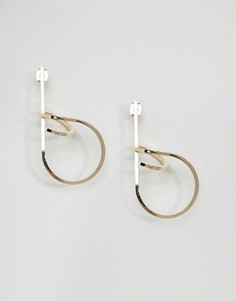 Серьги-гвоздики ограниченной серии с витым дизайном - Золотой Asos