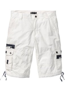 Бермуды Loose Fit (белый) Bonprix