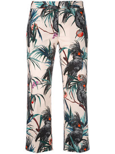 tropical print cropped trousers Ps By Paul Smith