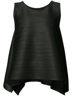 pleated textured flared tank Pleats Please By Issey Miyake