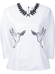 Athena poplin dove blouse Mary Katrantzou