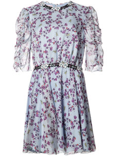 расклешенное платье с цветочным узором Giamba