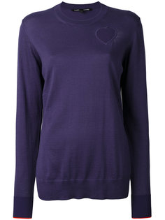 heart cut-detail knitted top Proenza Schouler