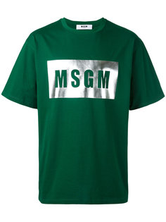футболка с логотипом  MSGM