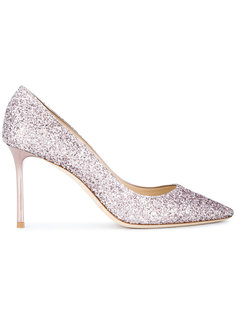 туфли Romy 85 с блестками Jimmy Choo
