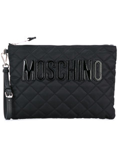 quilted clutch bag Moschino