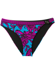 низ бикини  с цветочным принтом Versace