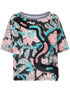 floral print shortsleeved blouse Antonio Marras