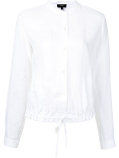 ruffled seam drawstring shirt Theory