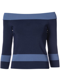 off the shoulder striped top Jonathan Simkhai