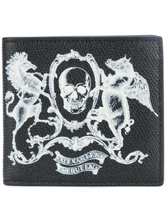 skull coat of arms wallet Alexander McQueen