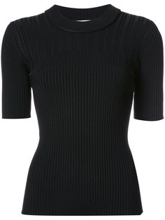ribbed short sleeve knitted top Carven