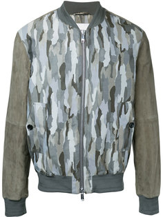 camouflage print bomber jacket Cerruti 1881