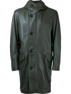 hooded leather coat  Cerruti 1881