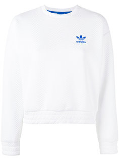толстовка с фактурной отделкой и логотипом Adidas