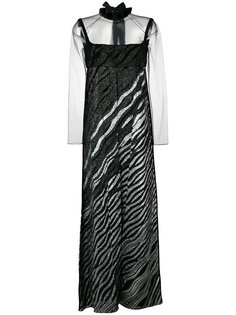 contrast maxi dress Fendi
