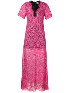 lace sheer long dress MSGM
