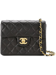 стеганая сумка на плечо на одной цепочке с логотипом СС Chanel Vintage