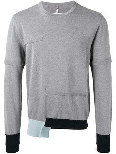 свитер с контрастными манжетами Oamc