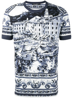 футболка с керамическим принтом Dolce &amp; Gabbana