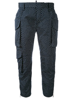 укороченные брюки с узором из точек Dsquared2