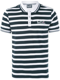 полосатая футболка-поло Ea7 Emporio Armani
