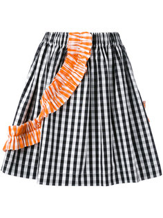 полосатая плиссированная юбка  MSGM