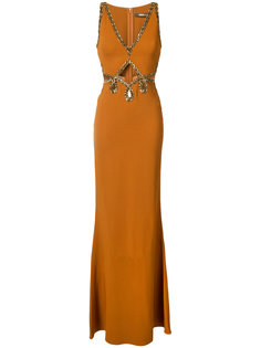bead embellished gown Roberto Cavalli