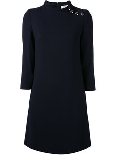 buttoned high neck dress Goat