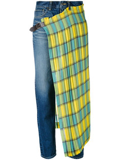 укороченные джинсы с плиссированной юбкой Facetasm