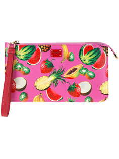 клатч с рисунком в виде фруктов Dolce &amp; Gabbana