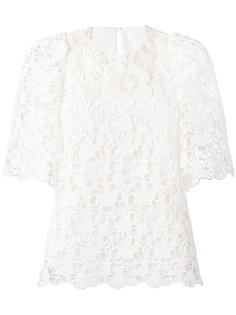 блузка с кружевным слоем Chloé