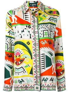 рубашка с этническим рисунком Emilio Pucci
