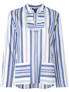 multi stripe slit neck top A.P.C.