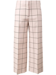 grid print straight-leg trousers Valentino