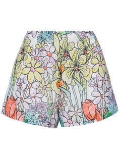 paint by number print tap shorts Moschino