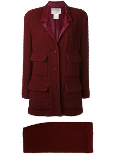 1998 boxy tweed suit Chanel Vintage