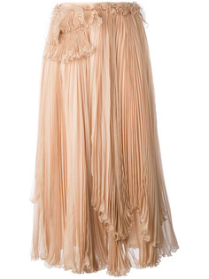layered pleated skirt Rochas