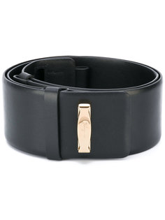 ремень с золотистой деталью Salvatore Ferragamo