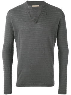 ribbed open neck jumper Nuur