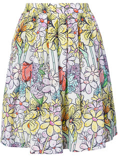 paint by number print skirt Moschino