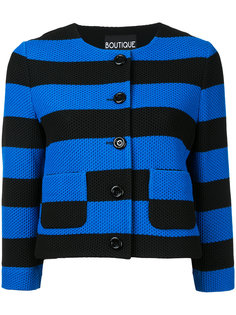 укороченный полосатый кардиган Boutique Moschino