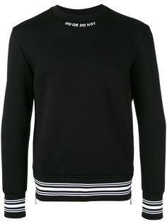 contrast trim sweatshirt Neil Barrett