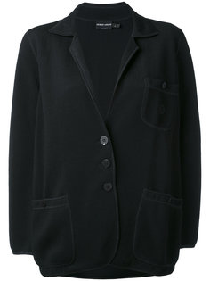 raw stitched casual blazer Giorgio Armani Vintage